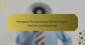 Monopoly Championships: Notable Players, Matches and Milestones