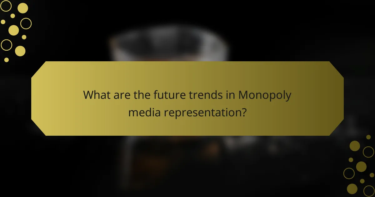 What are the future trends in Monopoly media representation?